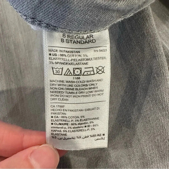 Old Navy Rockstar with Built In Sculpt Skinny Jeans in Gray Denim Size 8 - Picture 8 of 10